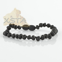 Amber bracelet black with screw clasp Amber bracelet black with screw clasp